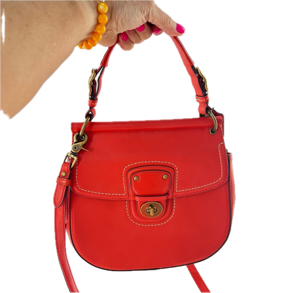 Coach Willis Legacy 70th Anniversary Vermillion Leather Handbag 19132 (2012) - Picture 17 of 17